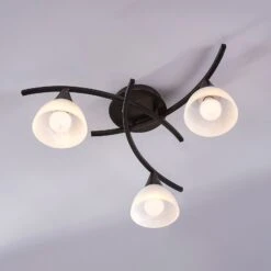 Dreiflammige Deckenlampe Della, Schwarz-gold 12 Dreiflammige Deckenlampe Della, Schwarz-gold -Beleuchtung Rabatte 9620970 2