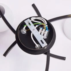 Dreiflammige Deckenlampe Della, Schwarz-gold 17 Dreiflammige Deckenlampe Della, Schwarz-gold -Beleuchtung Rabatte 9620970 7