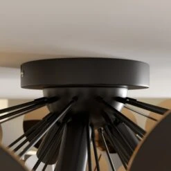 Schwarz-goldene Deckenlampe Kinan -Beleuchtung Rabatte 9621167 3