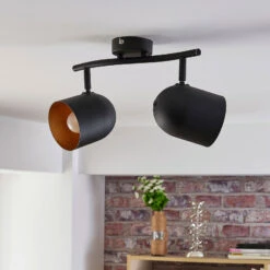 Deckenstrahler Morik, Lang, 2-flammig