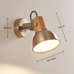 Wand- Und Deckenspot Dennis Mit Holzdetail -Beleuchtung Rabatte 9621816 3