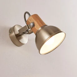 Wand- Und Deckenspot Dennis Mit Holzdetail -Beleuchtung Rabatte 9621816 5