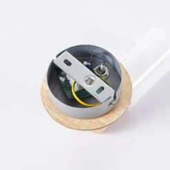 Holzspot Christoph Mit Weißem Schirm -Beleuchtung Rabatte 9621823 7