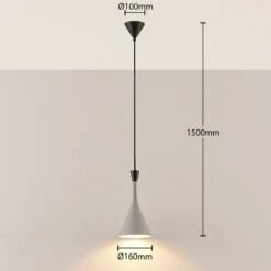 Hängelampe Flynn, Betongrau, 1-flammig, Ø 16 Cm -Beleuchtung Rabatte 9624073 3