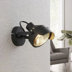 Scheinwerfer-Spot Henega In Schwarz, 1-flammig 12 Scheinwerfer-Spot Henega In Schwarz, 1-flammig -Beleuchtung Rabatte 9624359 1