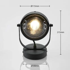 Scheinwerfer-Spot Henega In Schwarz, 1-flammig 15 Scheinwerfer-Spot Henega In Schwarz, 1-flammig -Beleuchtung Rabatte 9624359 4