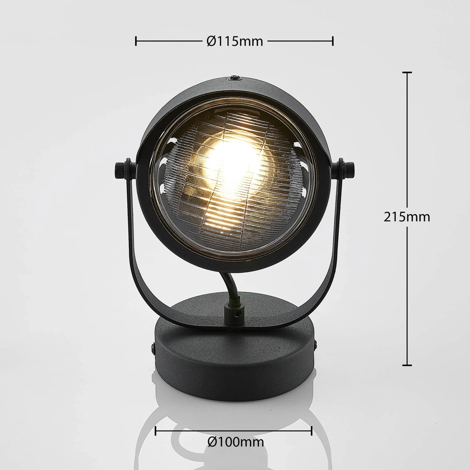 Scheinwerfer-Spot Henega In Schwarz, 1-flammig 7 Scheinwerfer-Spot Henega In Schwarz, 1-flammig – Bild 5