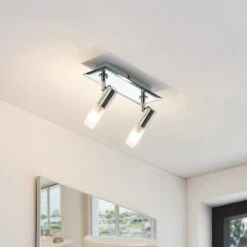 Bad-Wandstrahler Zela, 2-flammig In Chrom -Beleuchtung Rabatte 9624384 2