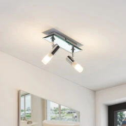 Bad-Wandstrahler Zela, 2-flammig In Chrom -Beleuchtung Rabatte 9624384 3