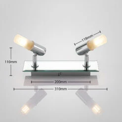 Bad-Wandstrahler Zela, 2-flammig In Chrom -Beleuchtung Rabatte 9624384 8