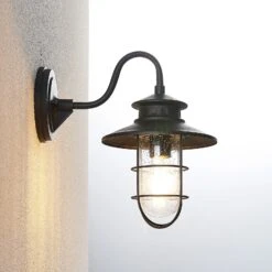 Lindby Kyan Außenwandleuchte, Höhe 32 Cm -Beleuchtung Rabatte 9624780 5