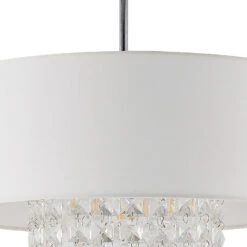 Lindby Estera Deckenleuchte Mit Behang, Weiß -Beleuchtung Rabatte 9626840 7