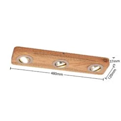 Lindby Mikari LED-Deckenleuchte Aus Holz, 3-fl. -Beleuchtung Rabatte 9627413 4