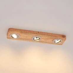 Lindby Mikari LED-Deckenleuchte Aus Holz, 3-fl. -Beleuchtung Rabatte 9627413 5