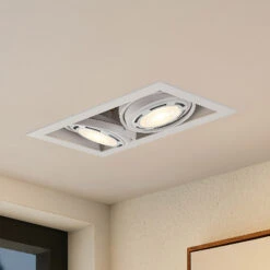 Arcchio Yasna Einbauleuchte, Zweiflammig, Weiß