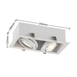 Arcchio Yasna Einbauleuchte, Zweiflammig, Weiß 15 Arcchio Yasna Einbauleuchte, Zweiflammig, Weiß -Beleuchtung Rabatte 9627552 4