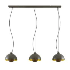 Lindby Gretja Pendellampe, Dreiflammig, Dunkelgrau -Beleuchtung Rabatte 9628099 4