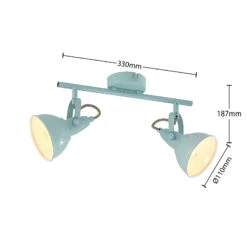Lindby Saidimo Deckenstrahler Neigbar, Zweiflammig -Beleuchtung Rabatte 9628503 5