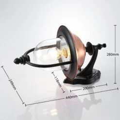 Lindby Clint Außenwandleuchte, Laterne Hängend -Beleuchtung Rabatte 9630098 3