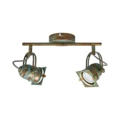 Antik Aussehender Strahler Janek, Grünspanlook -Beleuchtung Rabatte 9639084 2