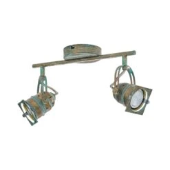 Antik Aussehender Strahler Janek, Grünspanlook -Beleuchtung Rabatte 9639084 6