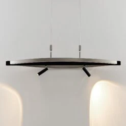 Lucande Matwei LED-Hängelampe, Oval, Nickel -Beleuchtung Rabatte 9639362 4