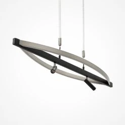 Lucande Matwei LED-Hängelampe, Oval, Nickel -Beleuchtung Rabatte 9639362 7