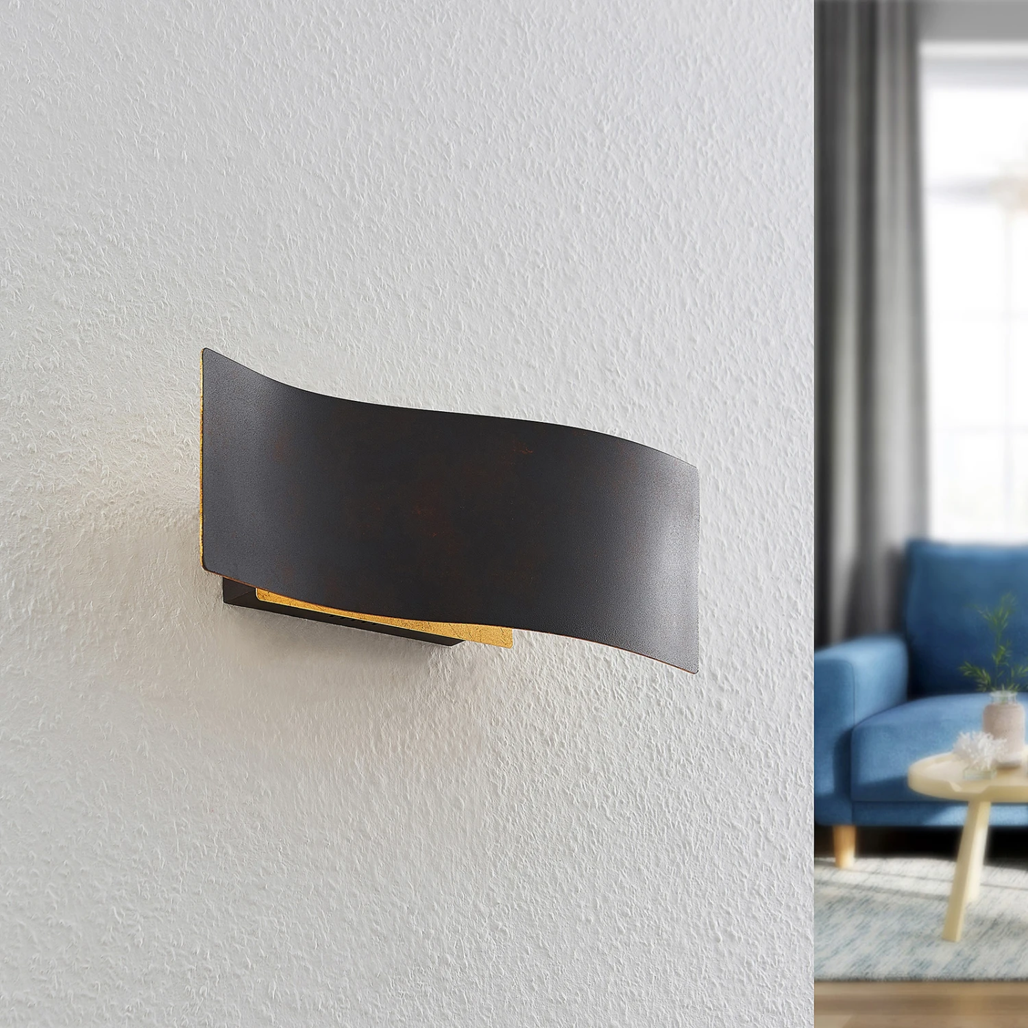 Lindby Larisa LED-Wandleuchte In Welliger Form 4 Lindby Larisa LED-Wandleuchte In Welliger Form – Bild 2