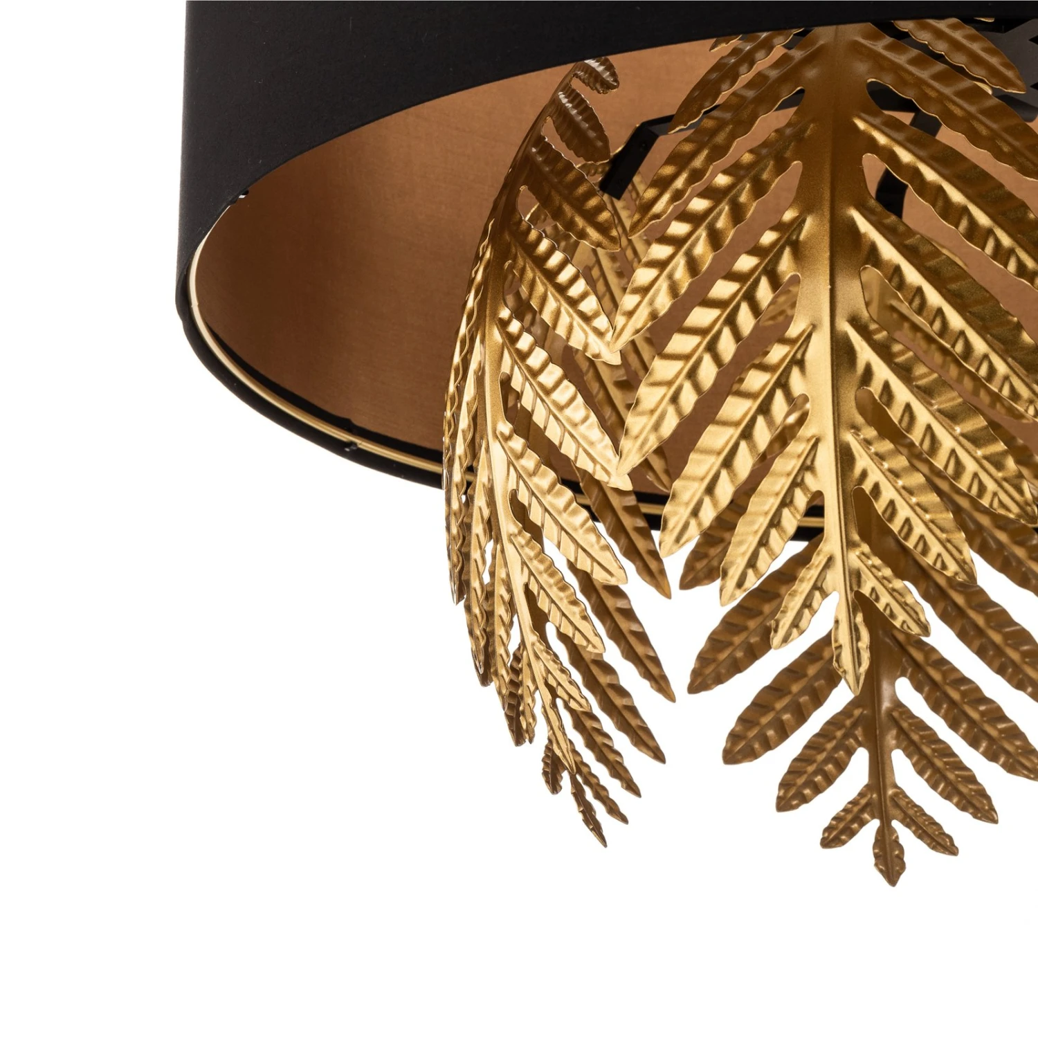 Lucande Malviras Stoff-Hängelampe, Blattdeko 2-fl. 8 Lucande Malviras Stoff-Hängelampe, Blattdeko 2-fl. – Bild 6