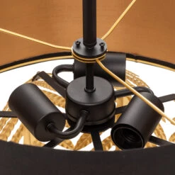 Lucande Malviras Stoff-Hängelampe, Blattdeko 2-fl. 18 Lucande Malviras Stoff-Hängelampe, Blattdeko 2-fl. -Beleuchtung Rabatte 9639656 7