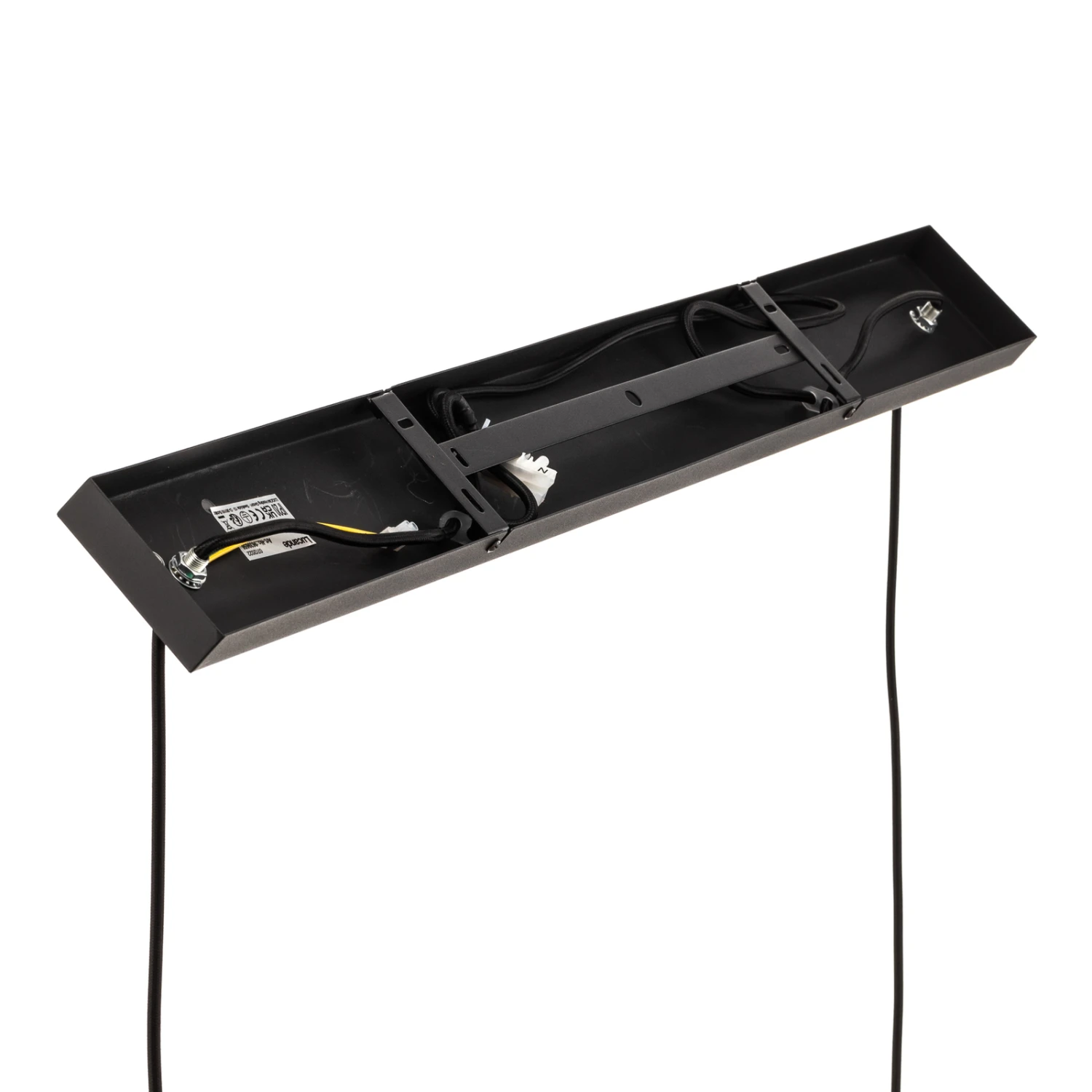 Lucande Malviras Stoff-Hängelampe, Blattdeko 2-fl. 11 Lucande Malviras Stoff-Hängelampe, Blattdeko 2-fl. – Bild 9