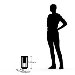 Lindby Estami Sockelleuchte, 35 Cm, Dunkelgrau -Beleuchtung Rabatte 9647109 6