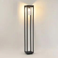 Lindby Estami Wegeleuchte, Dunkelgrau -Beleuchtung Rabatte 9647113 2