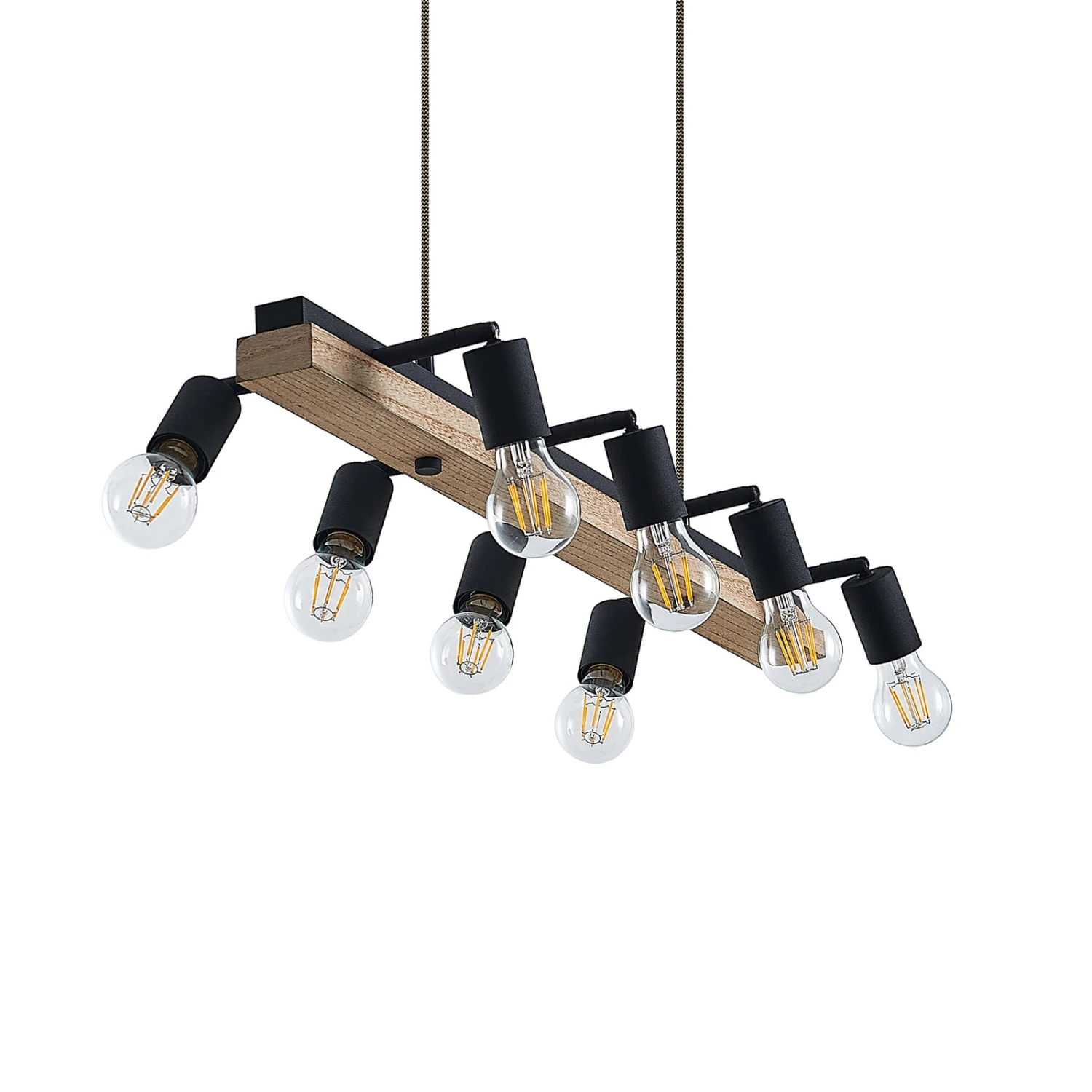 Lindby Morleen - Hängeleuchte, 8-fl., Holz Hell 7 Lindby Morleen - Hängeleuchte, 8-fl., Holz Hell – Bild 5