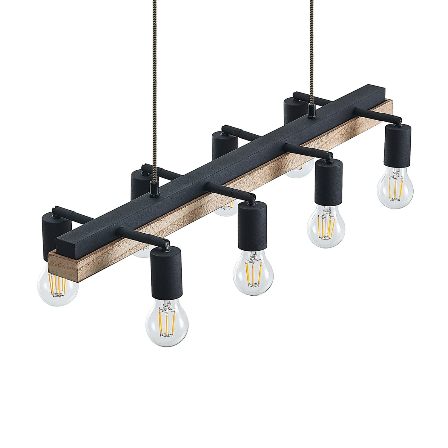 Lindby Morleen - Hängeleuchte, 8-fl., Holz Hell 8 Lindby Morleen - Hängeleuchte, 8-fl., Holz Hell – Bild 6