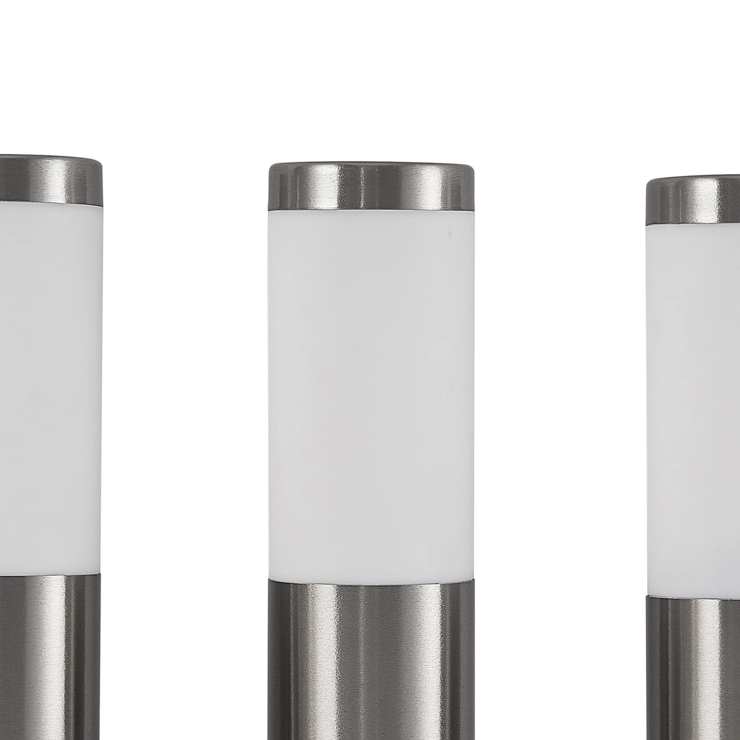 Lindby Lexiane LED-Solarlampen, 3er-Set, Edelstahl 8 Lindby Lexiane LED-Solarlampen, 3er-Set, Edelstahl – Bild 6