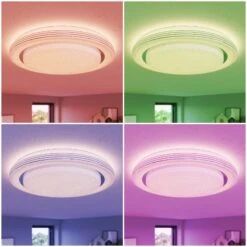 Lindby Mizuni LED-Deckenleuchte, RGBW Smart 48 Cm -Beleuchtung Rabatte 9930012 3