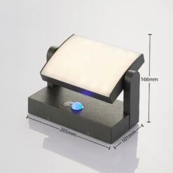 LED-Solar-Außenwandlampe Sherin Mit Sensor -Beleuchtung Rabatte 9932022 4