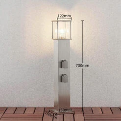 Pollerleuchte Caspa Mit 2 Steckdosen -Beleuchtung Rabatte 9934009 3