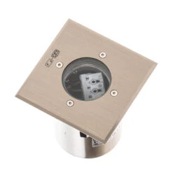 Lindby Ayca Bodeneinbauleuchte, Edelstahl, Eckig -Beleuchtung Rabatte 9934083 2