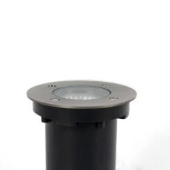 Prios Riya Bodeneinbauleuchte, Rund, Edelstahl -Beleuchtung Rabatte 9934184 4