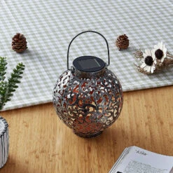 Lindby Adriano LED-Solarlaterne, Ornamente, Silber -Beleuchtung Rabatte 9945357 1