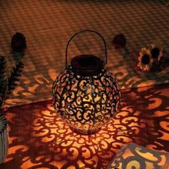 Lindby Adriano LED-Solarlaterne, Ornamente, Silber -Beleuchtung Rabatte 9945357 3