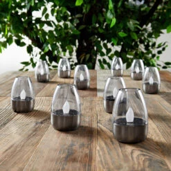 ELC Nicuria LED-Solarlampen, Edelstahl, 10er-Set 13 ELC Nicuria LED-Solarlampen, Edelstahl, 10er-Set -Beleuchtung Rabatte 9945561 2