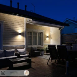 ELC Fijona LED-Außenwandlampe, Eckig, 15 Cm 20 ELC Fijona LED-Außenwandlampe, Eckig, 15 Cm -Beleuchtung Rabatte 9950876 8