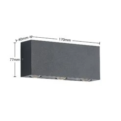 ELC Sarabi LED-Außenwandlampe -Beleuchtung Rabatte 9950938 6