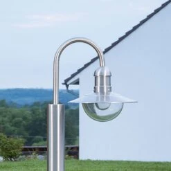 Gebogene Edelstahl-Wegeleuchte Damion 14 Gebogene Edelstahl-Wegeleuchte Damion -Beleuchtung Rabatte 9960018 3