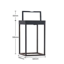 Lucande Lynzy LED-Solarleuchte, Schwarz, 38,3 Cm -Beleuchtung Rabatte 9969186 6