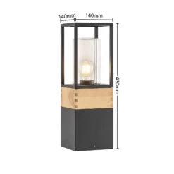 Lucande Enjan Sockelleuchte Aus Teakholz -Beleuchtung Rabatte 9969205 3