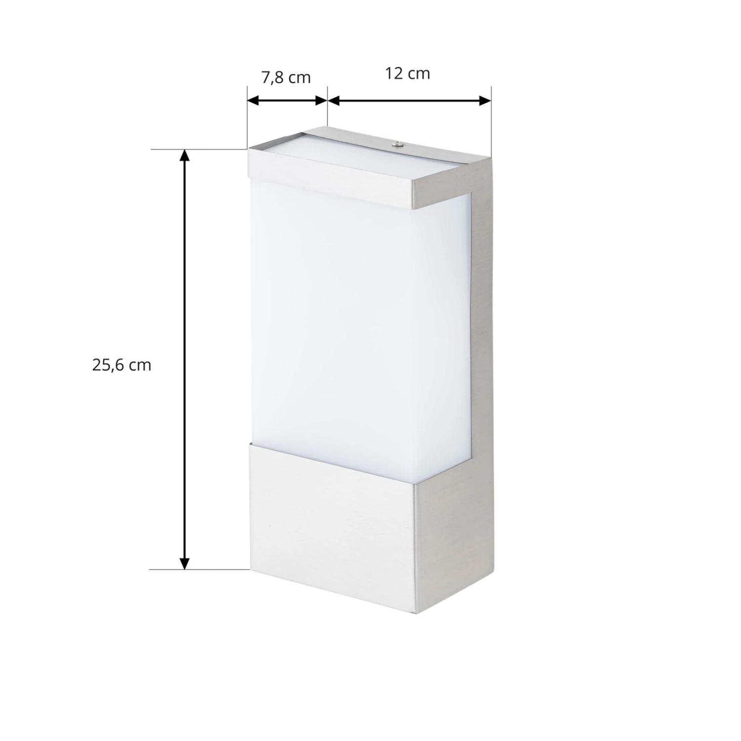 Eckige Edelstahl-Außenwandleuchte Kirana 7 Eckige Edelstahl-Außenwandleuchte Kirana – Bild 5